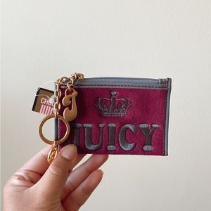 Juicy couture card holder zip wallet
